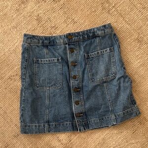 LOFT Blue Denim Skirt